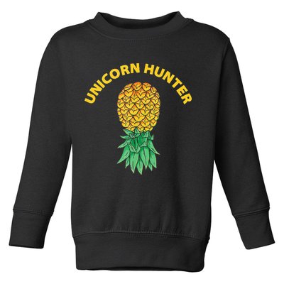 Polyamory With Upside Down Pineapple And Unicorn Hunter Toddler Sweatshirt