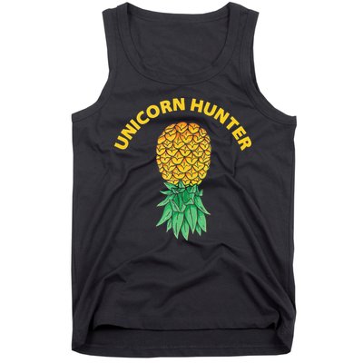 Polyamory With Upside Down Pineapple And Unicorn Hunter Tank Top