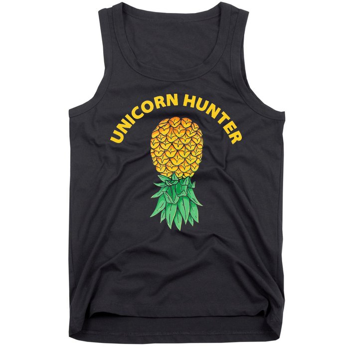 Polyamory With Upside Down Pineapple And Unicorn Hunter Tank Top