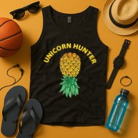 Polyamory With Upside Down Pineapple And Unicorn Hunter Tank Top