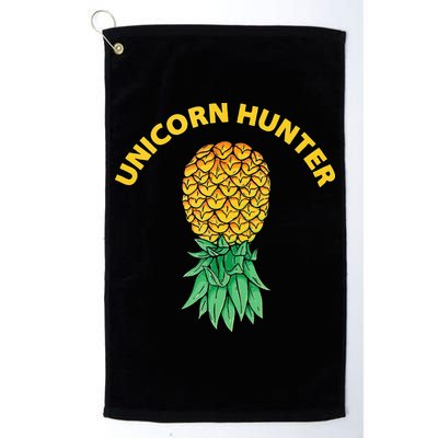 Polyamory With Upside Down Pineapple And Unicorn Hunter Golf Towel