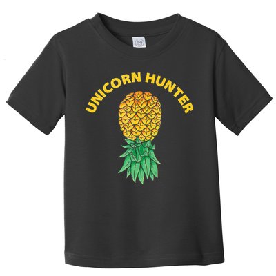 Polyamory With Upside Down Pineapple And Unicorn Hunter Toddler T-Shirt