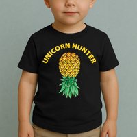 Polyamory With Upside Down Pineapple And Unicorn Hunter Toddler T-Shirt