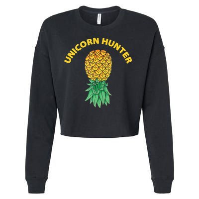 Polyamory With Upside Down Pineapple And Unicorn Hunter Cropped Pullover Crew