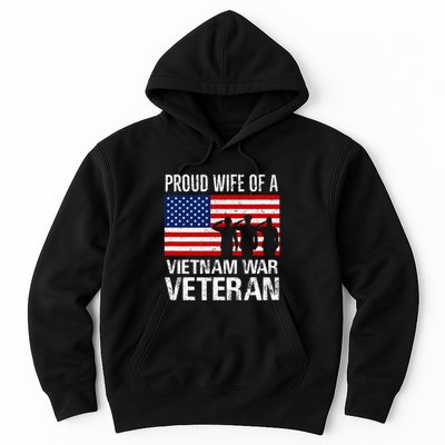Proud Wife Vietnam War Veteran Husband Wives Matching Design Hoodie