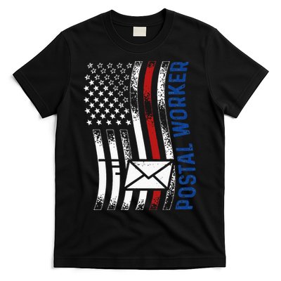 Postal Worker Vintage USA American Flag US Postal T-Shirt