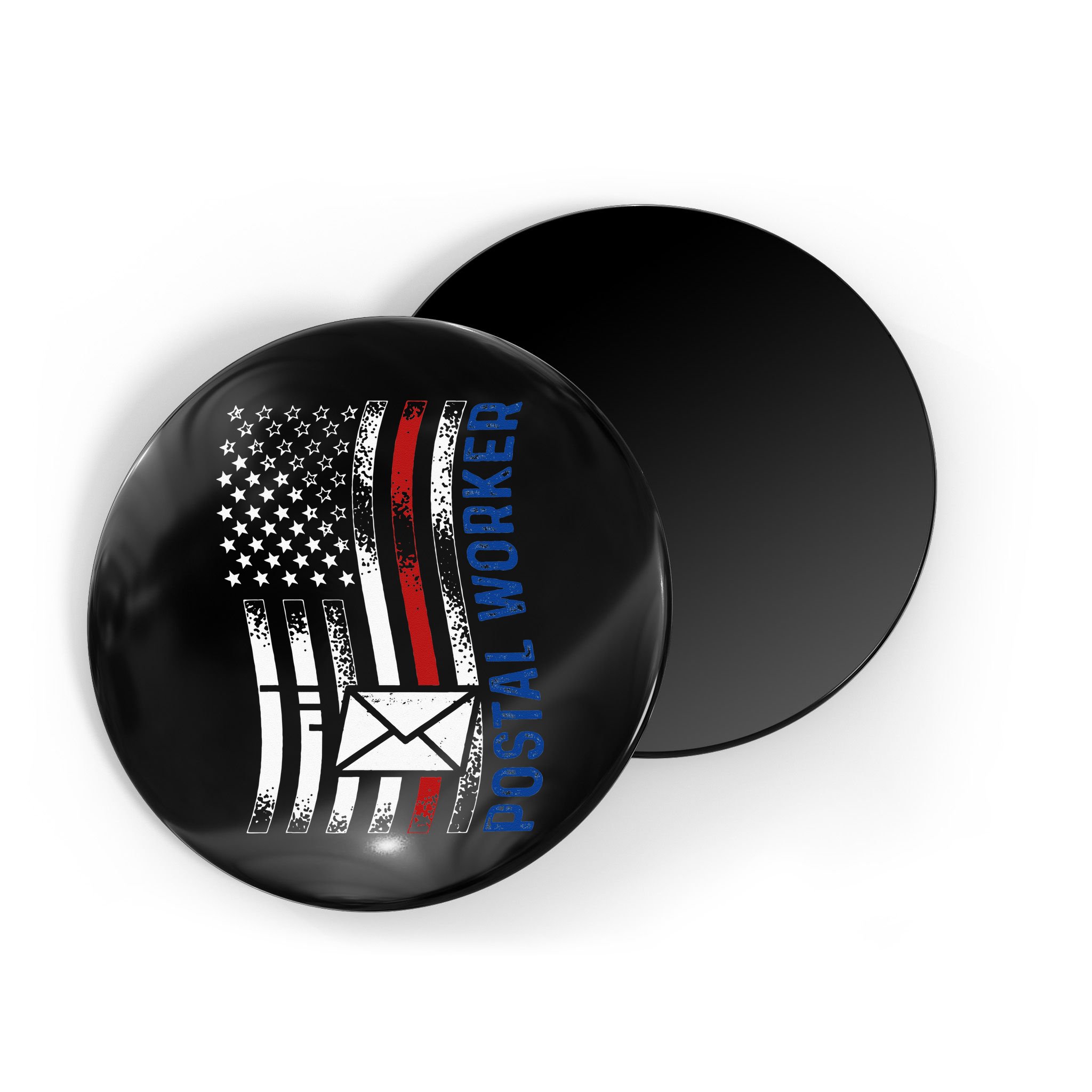 Postal Worker Vintage USA American Flag US Postal Magnet