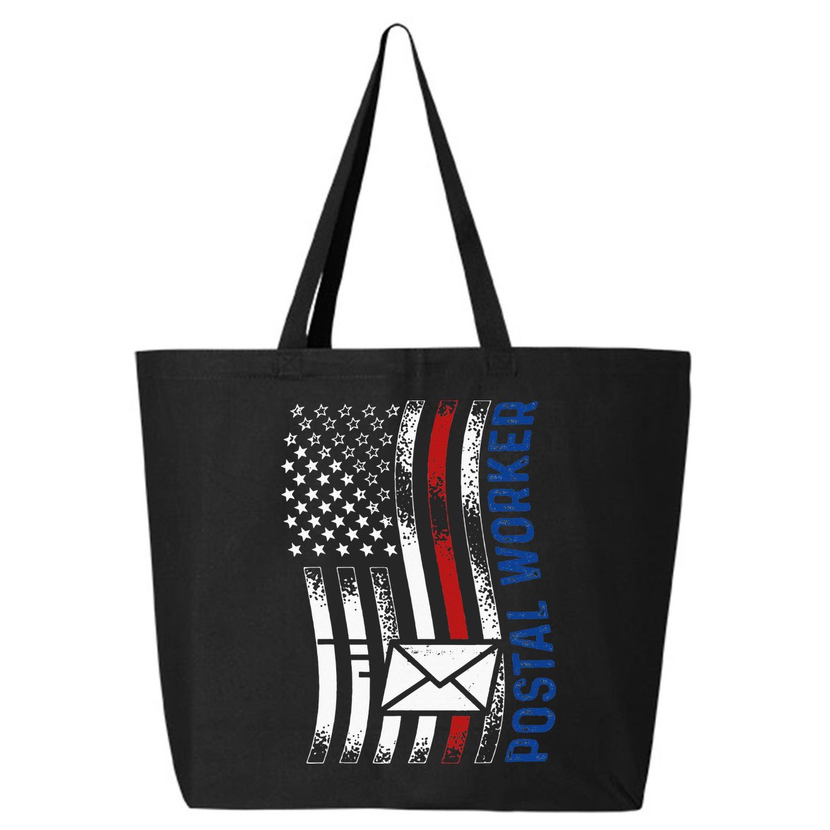 Postal Worker Vintage USA American Flag US Postal 25L Jumbo Tote
