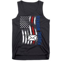 Postal Worker Vintage USA American Flag US Postal Tank Top