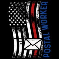 Postal Worker Vintage USA American Flag US Postal Tank Top
