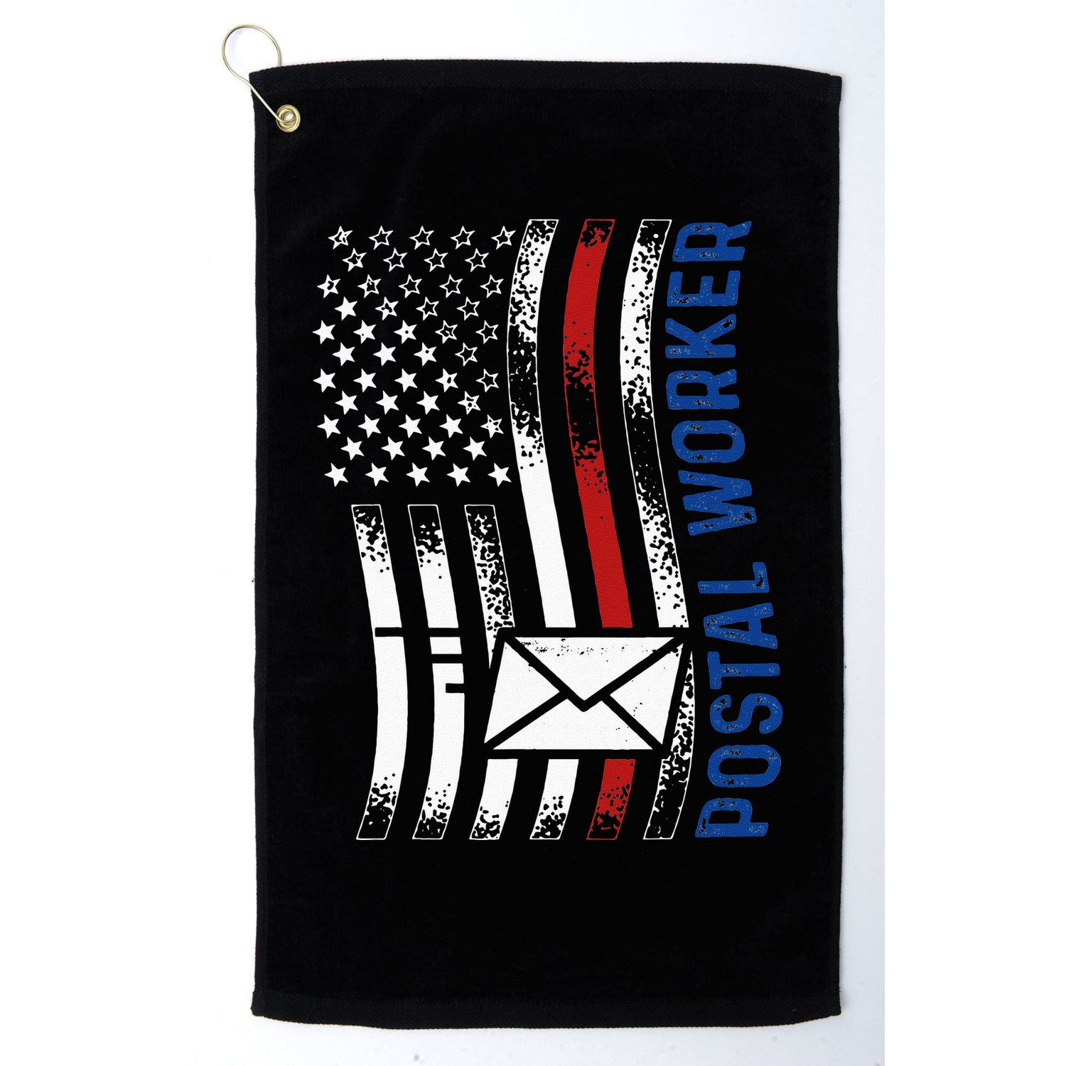 Postal Worker Vintage USA American Flag US Postal Golf Towel