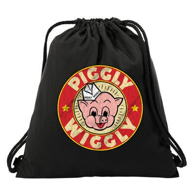 Piggly Wiggly Vintage Retro Drawstring Bag