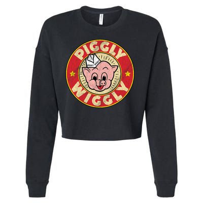 Piggly Wiggly Vintage Retro Cropped Pullover Crew