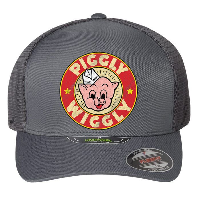 Piggly Wiggly Vintage Retro Flexfit Unipanel Trucker Cap