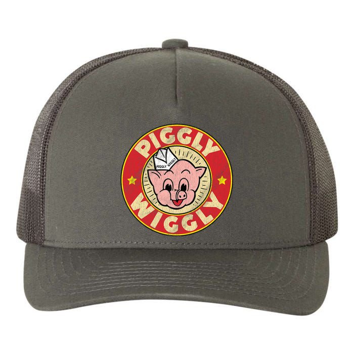 Piggly Wiggly Vintage Retro Yupoong Adult 5-Panel Trucker Hat