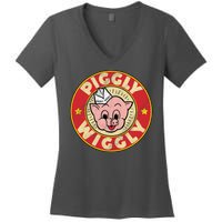 Piggly Wiggly Vintage Retro Women's V-Neck T-Shirt