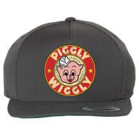 Piggly Wiggly Vintage Retro Wool Snapback Cap