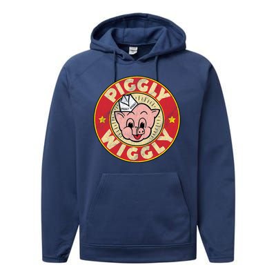 Piggly Wiggly Vintage Retro Performance Fleece Hoodie