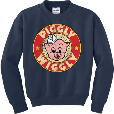 Piggly Wiggly Vintage Retro Kids Sweatshirt