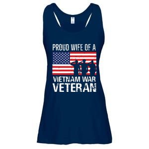 Proud Wife Vietnam War Veteran Husband Wives Matching Design Ladies Essential Flowy Tank