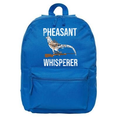 Pheasant Whisperer Varmint Pheasant Hunting Lover Great Gift 16 in Basic Backpack
