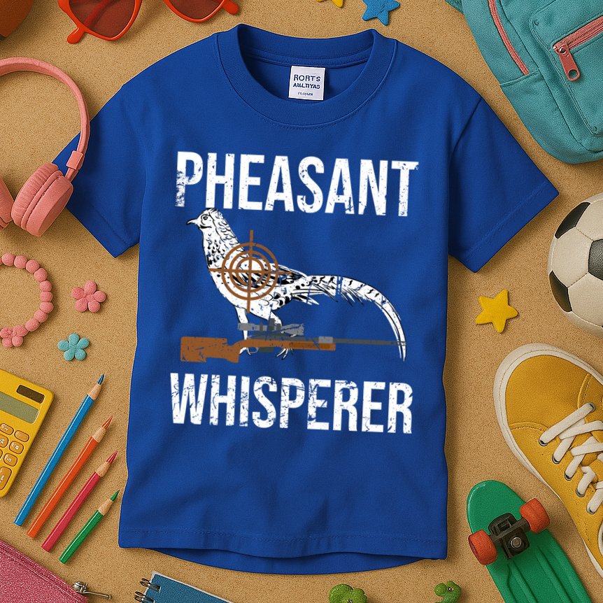 Pheasant Whisperer Varmint Pheasant Hunting Lover Great Gift Kids T-Shirt
