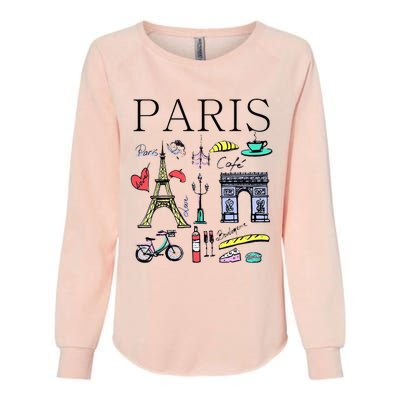 Paris Woman Woman Paris Tee Womens California Wash Sweatshirt