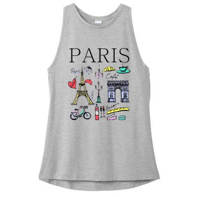 Paris Woman Woman Paris Tee Ladies PosiCharge Tri-Blend Wicking Tank