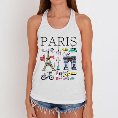 Paris Woman Woman Paris Tee Women's Knotted Racerback Tank