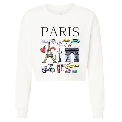 Paris Woman Woman Paris Tee Cropped Pullover Crew