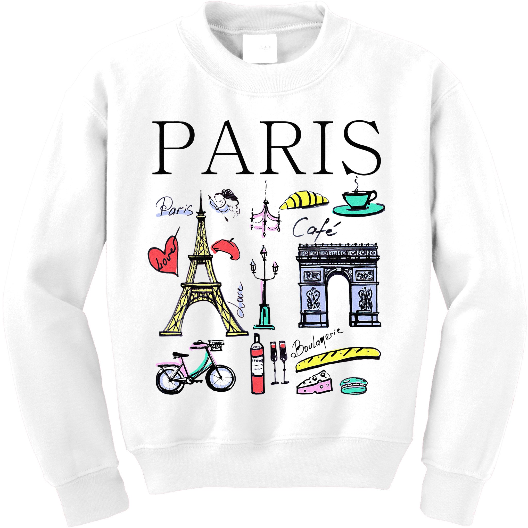 Paris Woman Woman Paris Tee Kids Sweatshirt