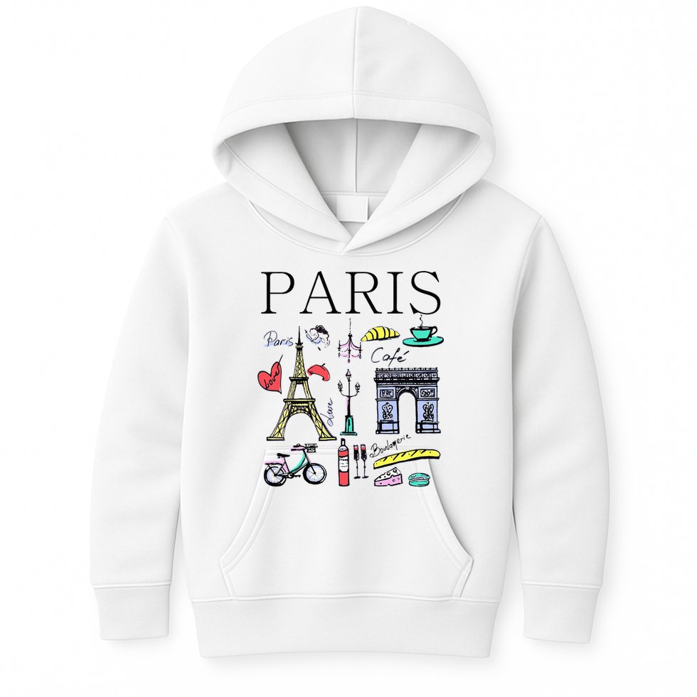 Paris Woman Woman Paris Tee Kids Hoodie