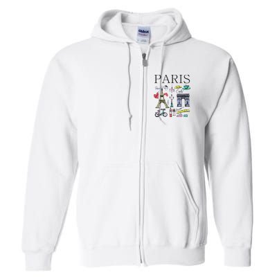 Paris Woman Woman Paris Tee Full Zip Hoodie