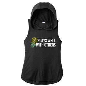 Plays Well With Others Swingers Ladies PosiCharge Tri-Blend Wicking Draft Hoodie Tank