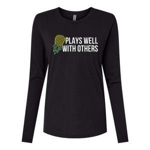 Plays Well With Others Swingers Womens Cotton Relaxed Long Sleeve T-Shirt