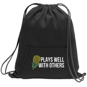 Plays Well With Others Swingers Sweatshirt Cinch Pack Bag