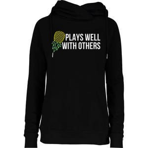 Plays Well With Others Swingers Womens Funnel Neck Pullover Hood