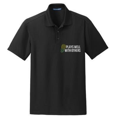 Plays Well With Others Swingers Dry Zone Grid Polo