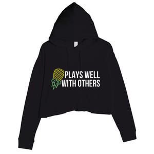 Plays Well With Others Swingers Crop Fleece Hoodie