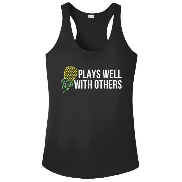 Plays Well With Others Swingers Ladies PosiCharge Competitor Racerback Tank