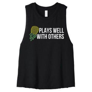 Plays Well With Others Swingers Women's Racerback Cropped Tank