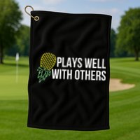 Plays Well With Others Swingers Golf Towel
