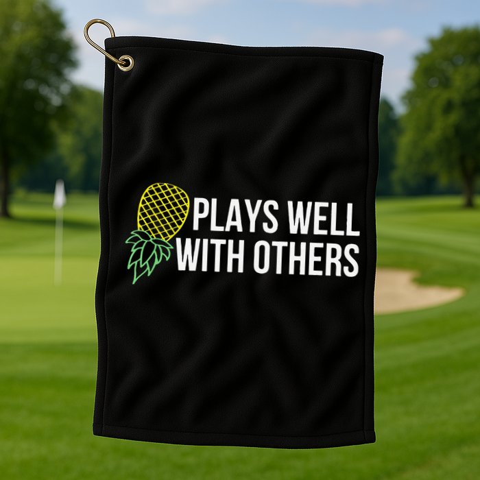 Plays Well With Others Swingers Golf Towel