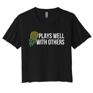 Plays Well With Others Swingers Women's Crop Top Tee