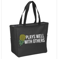 Plays Well With Others Swingers Zip Tote Bag