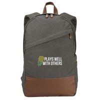 Plays Well With Others Swingers Cotton Canvas Backpack