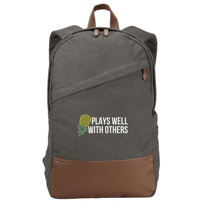 Plays Well With Others Swingers Cotton Canvas Backpack