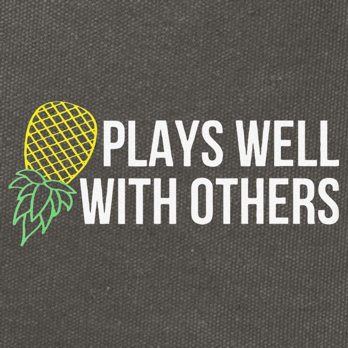 Plays Well With Others Swingers Cotton Canvas Backpack
