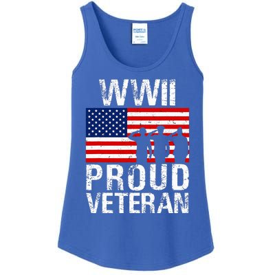 Proud Wwii World War 2 World War Ii Veteran Ladies Essential Tank