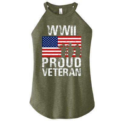 Proud Wwii World War 2 World War Ii Veteran Women’s Perfect Tri Rocker Tank